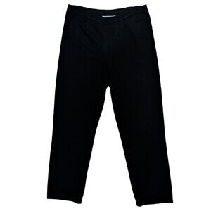 Exclusively Misook Women's Sz L Black Dress Pants Knit Straight Leg EUC
